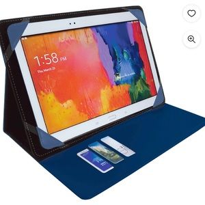 7-8” tablet covers blue with inner wallet for creditcards by Accelorize